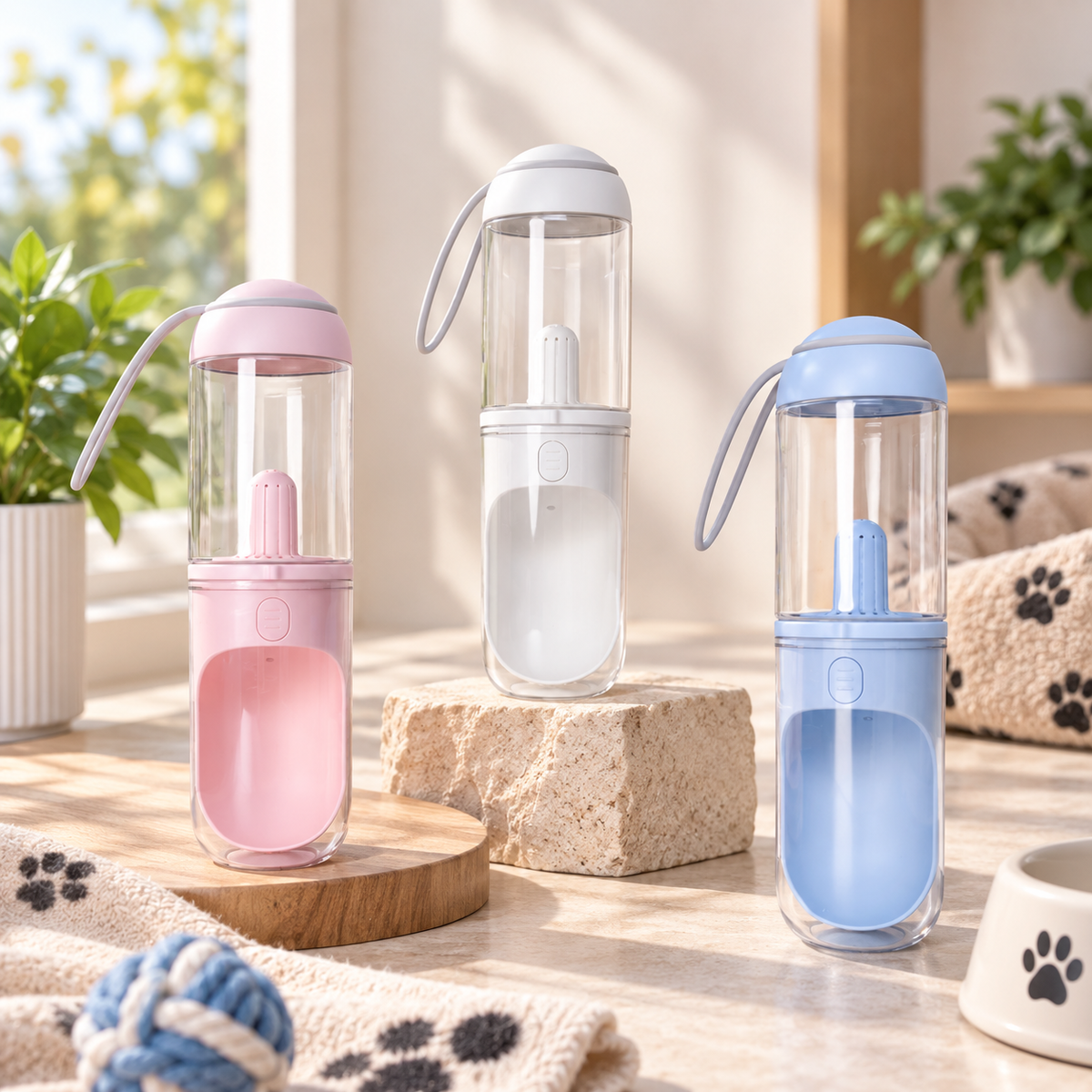 Portable Filtered Pet Water Bottle