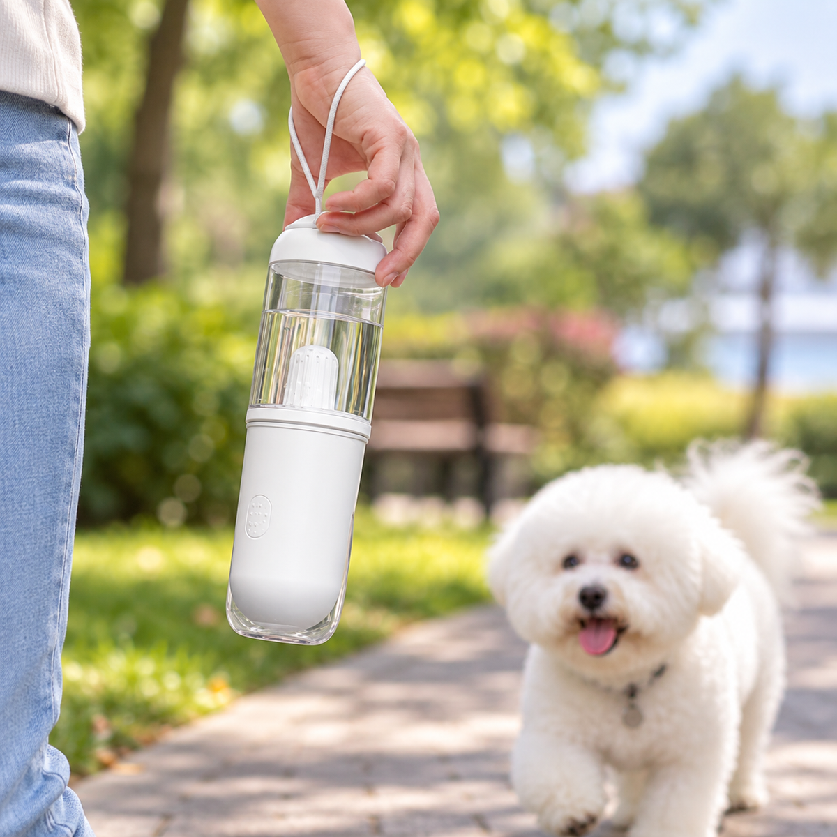 Portable Filtered Pet Water Bottle