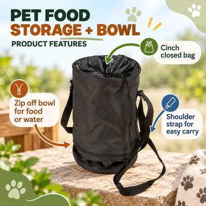 Portable Pet Food Storage Bag