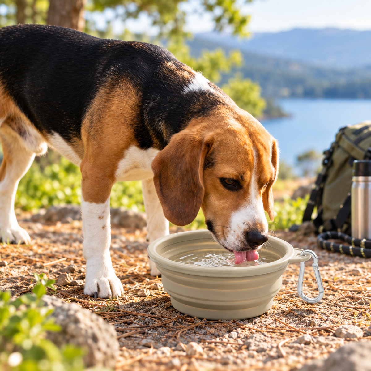 2-Pack Collapsible Pet Travel Bowls